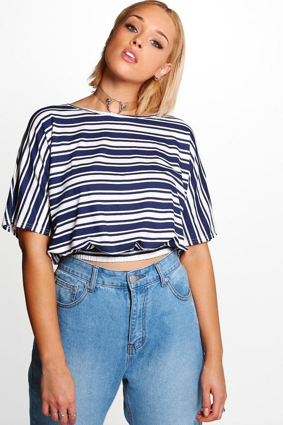 Plus Lauren Wide Sleeve Stripe Top